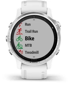 Przewaga Garmin Fenix 6S Srebrny
