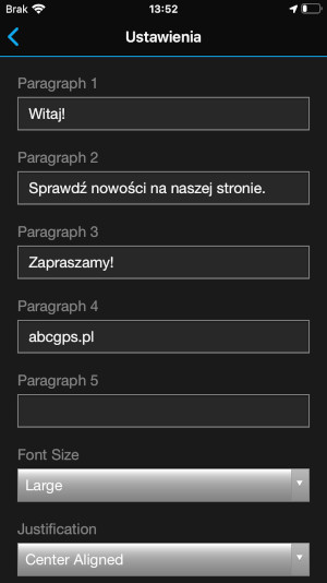 Ustawienia wyświetlanego komunikatu w Garmin Connect