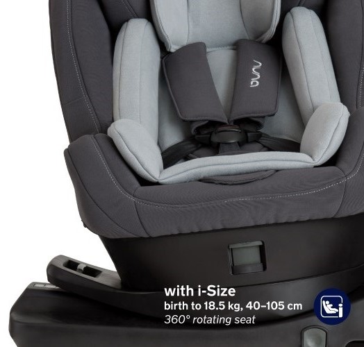 Cechy Nuna REBL Plus 0-18 kg + tapicerka letnia