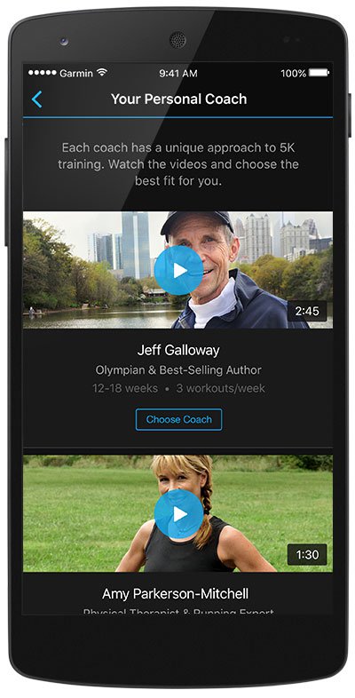 Garmin Connect i Garmin Coach