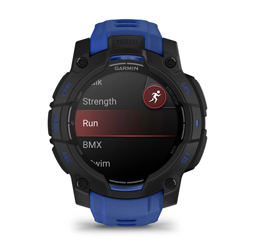 Garmin Instinct 3 Amoled 45 mm Black/Bolt Blue [010-02936-03]