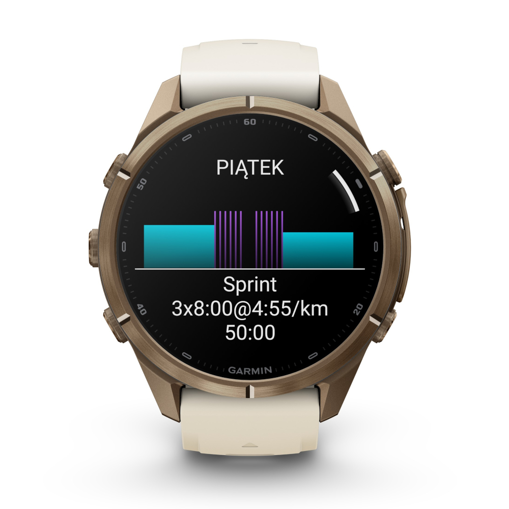 Garmin Fenix 9 Pro 43 mm AMOLED Sapphire Gold Cream French Grey [010-04335-26]
