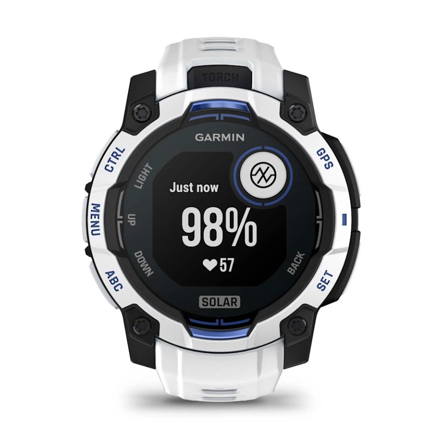 Garmin Instinct 3 Solar 45 mm Whitestone / Bolt Blue [010-02934-03]