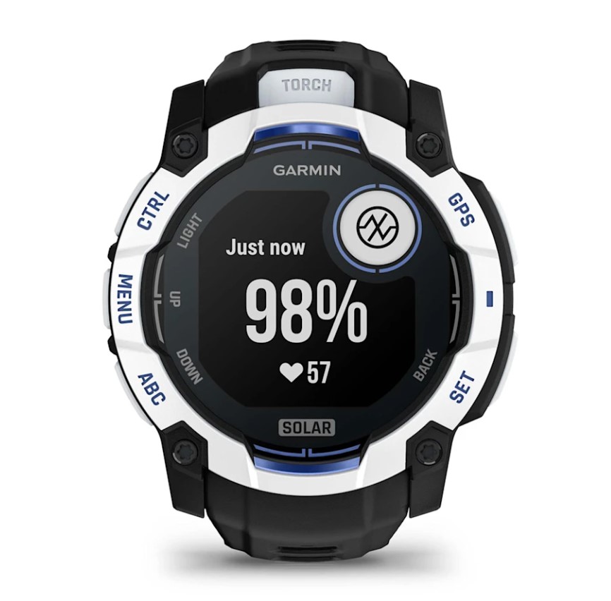 Garmin Instinct 3 Solar 50 mm Whitestone Bolt Blue [010-02935-03]