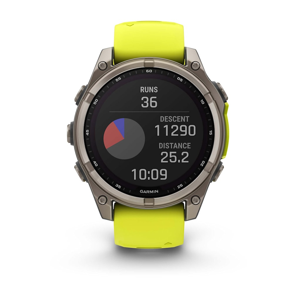 Garmin Fenix 8 47mm Solar Sapphire Titan Yellow [010-02906-21]