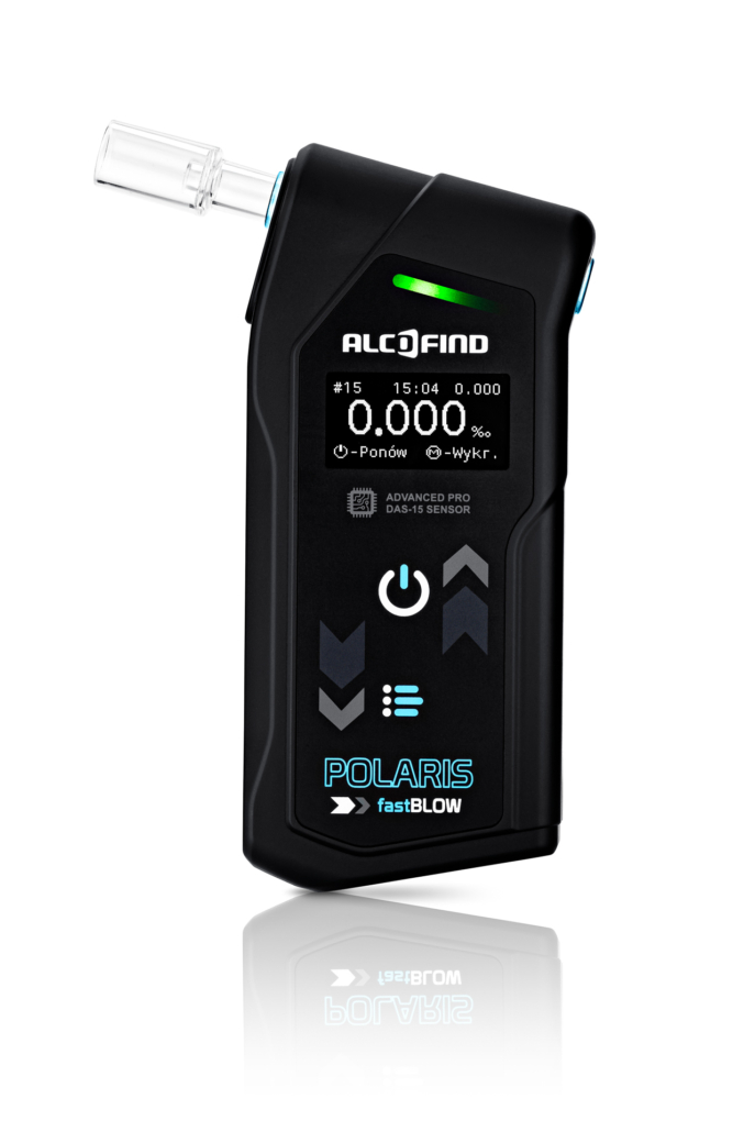 Alkomat AlcoFind Polaris FastBlow + przesiewowy