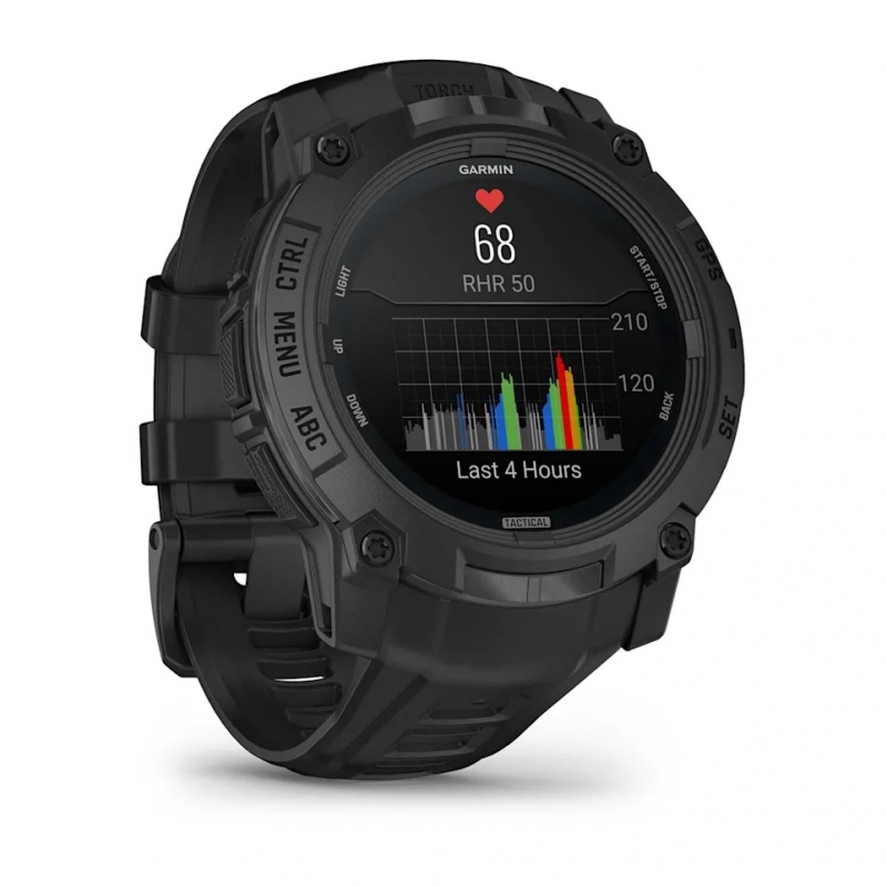 Garmin Instinct 3 Amoled Tactical Edition 50mm Czarny [010-03020-50]
