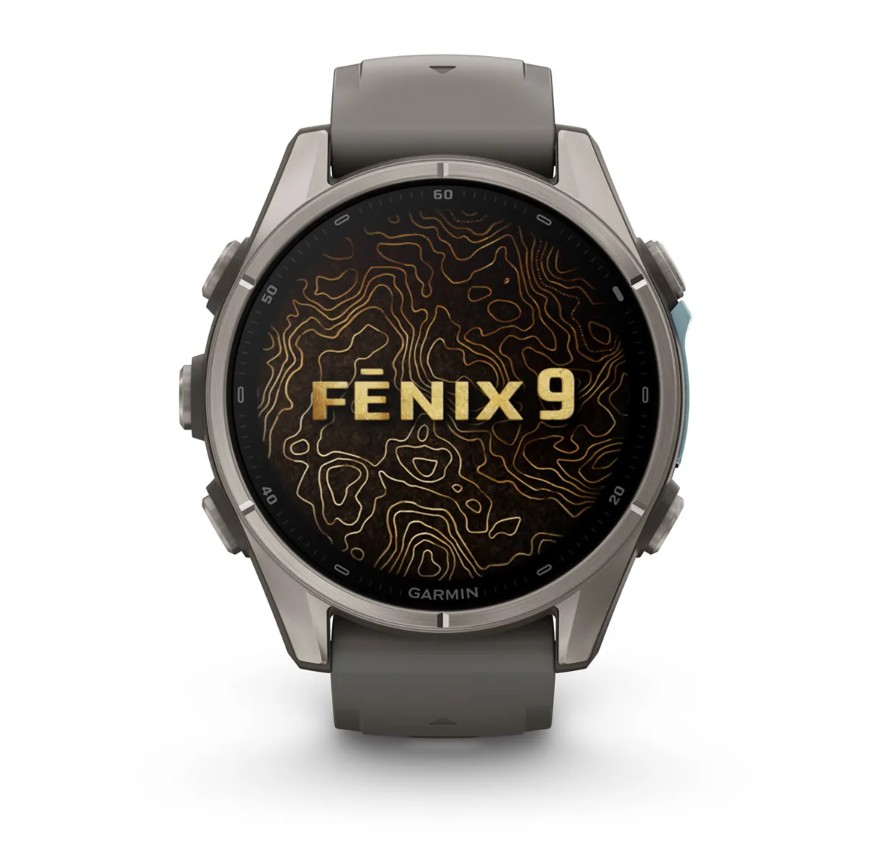 Garmin Fenix 9 43 mm AMOLED Sapphire Bare Titanium Pebble Gray [010-04761-11]