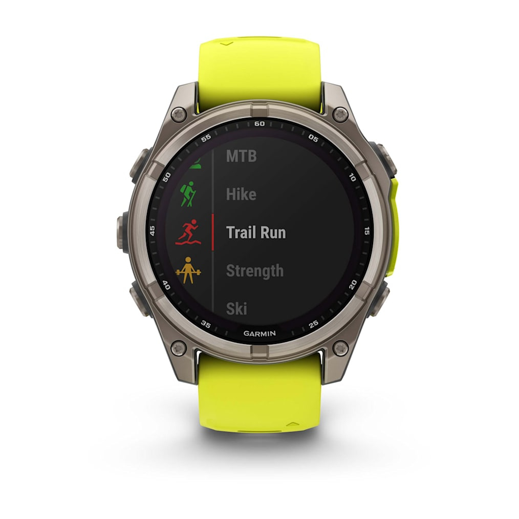 Garmin Fenix 8 47mm Solar Sapphire Titan Yellow [010-02906-21]
