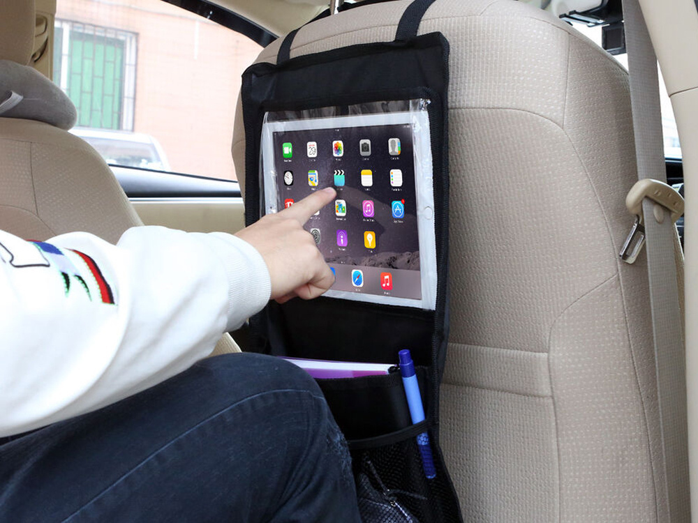Organizer na fotel samochodowy z miejscem na tablet