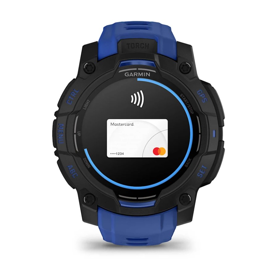 Garmin Instinct 3 Amoled 45 mm Black/Bolt Blue [010-02936-03]