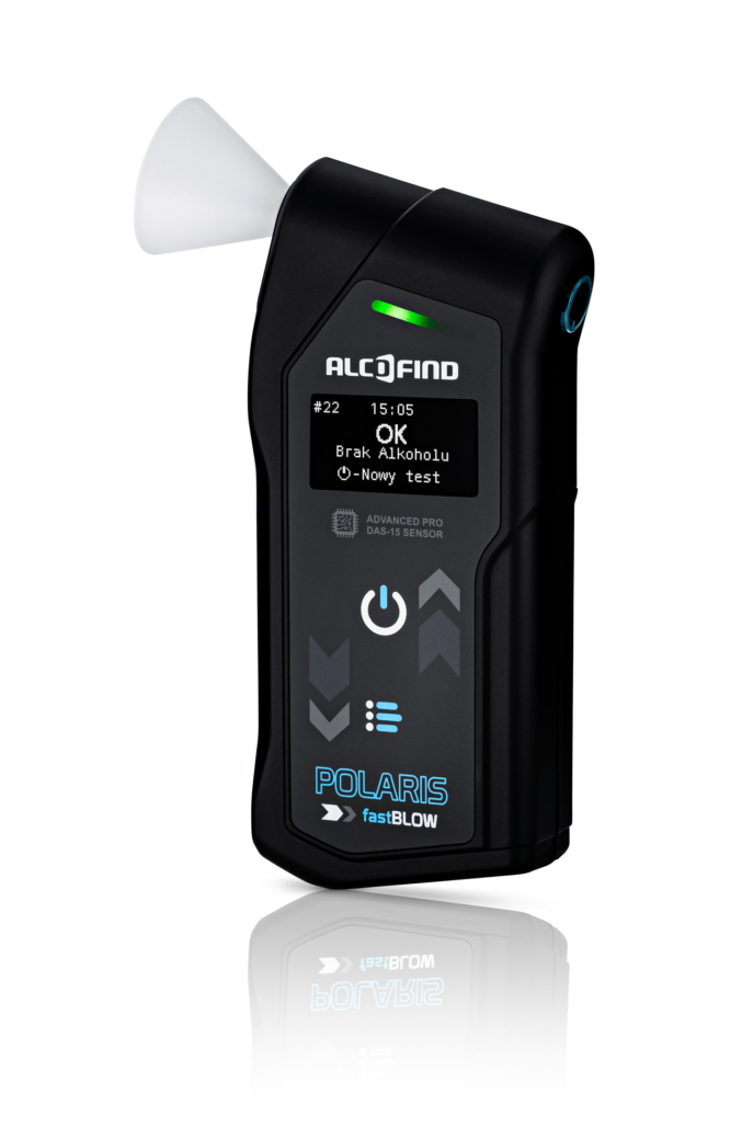 Alkomat AlcoFind Polaris FastBlow + przesiewowy