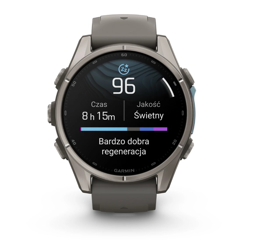 Garmin Fenix 9 43 mm AMOLED Sapphire Bare Titanium Pebble Gray [010-04761-11]
