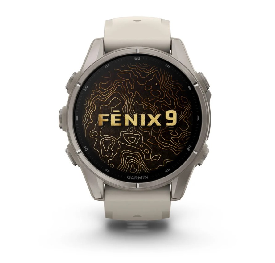 Garmin Fenix 9 43 mm AMOLED Sapphire Bare Titanium Fog Grey [010-04761-01]