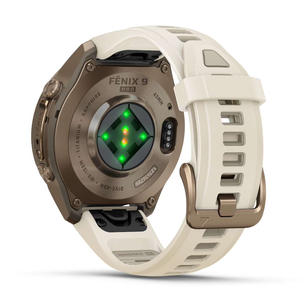 Garmin Fenix 9 Pro 43 mm AMOLED Sapphire Gold Cream French Grey [010-04335-26]