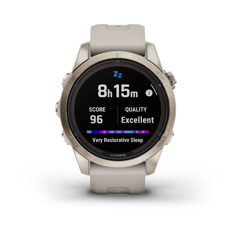 Garmin Fenix 7s Pro Sapphire Solar Jasnozłoty [010-02776-15]