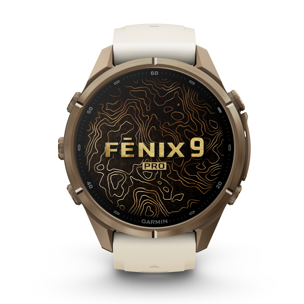 Garmin Fenix 9 Pro 43 mm AMOLED Sapphire Gold Cream French Grey [010-04335-26]