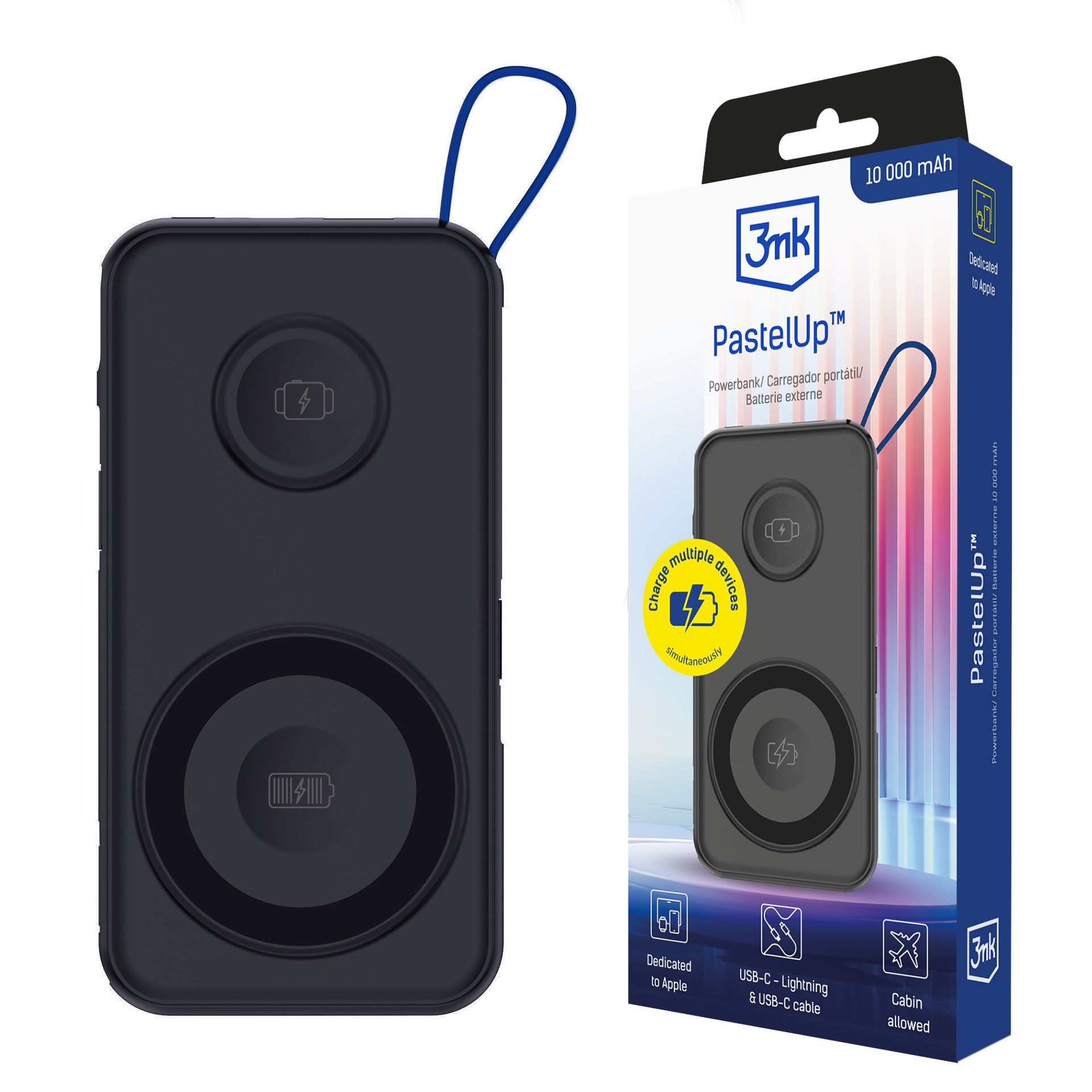 3MK Powerbank PastelUp 10,000mAh 22.5W USB