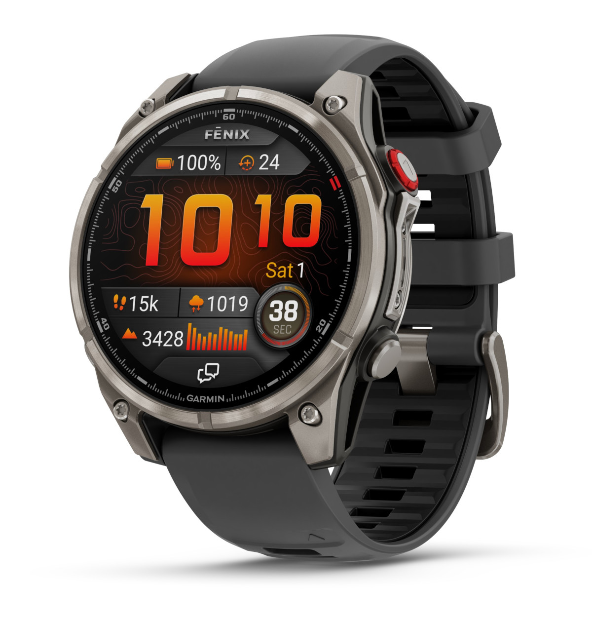 Garmin Fenix 8 Pro AMOLED 47 mm Sapphire Tytanowy Graphite/Black [010-03198-11]