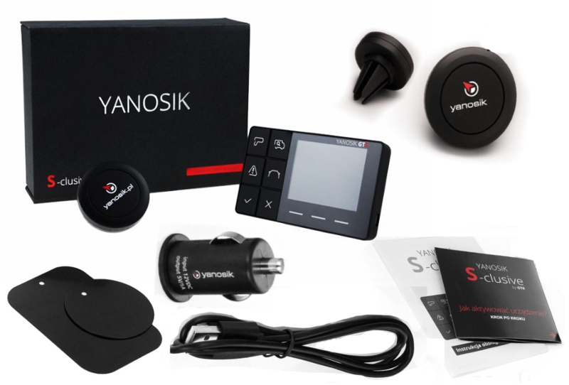 Yanosik GTR S-clusive + dożywotnia transmisja danych + e-TOLL
