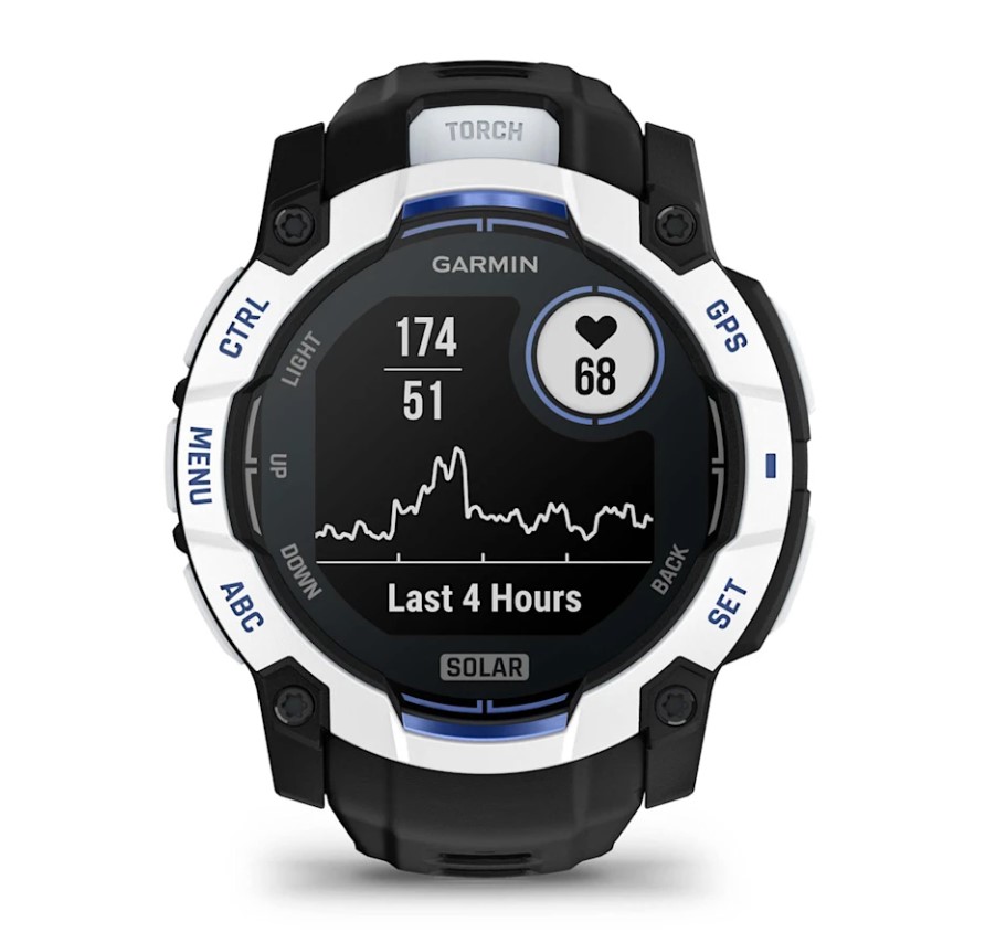 Garmin Instinct 3 Solar 50 mm Whitestone Bolt Blue [010-02935-03]
