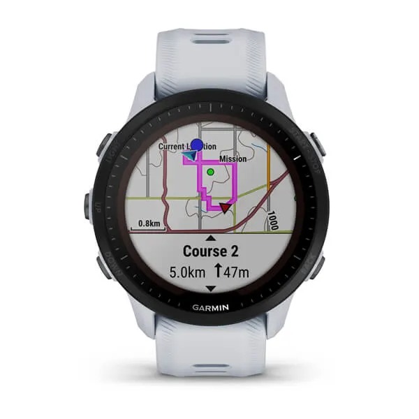 Garmin Forerunner 955 Solar Mleczny Kwarc [010-02638-21]