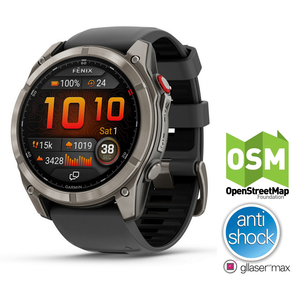 Garmin Fenix 8 Pro AMOLED 51 mm Sapphire Tytanowy [010-03199-11]
