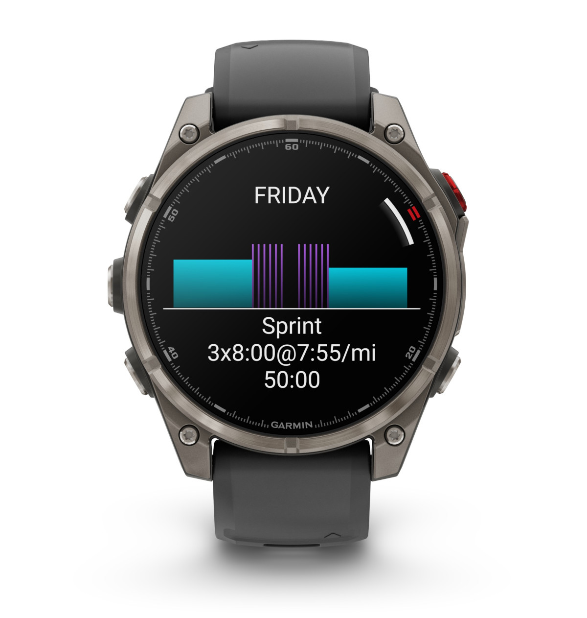 Garmin Fenix 8 Pro AMOLED 47 mm Sapphire Tytanowy Graphite/Black [010-03198-11]