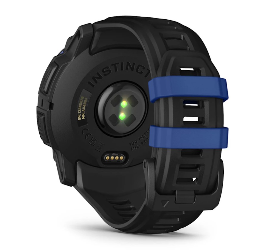 Garmin Instinct 3 Amoled 50mm Black/Bolt Blue [010-03020-03]