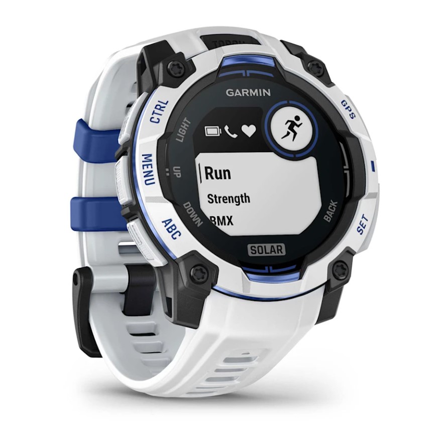 Garmin Instinct 3 Solar 45 mm Whitestone / Bolt Blue [010-02934-03]