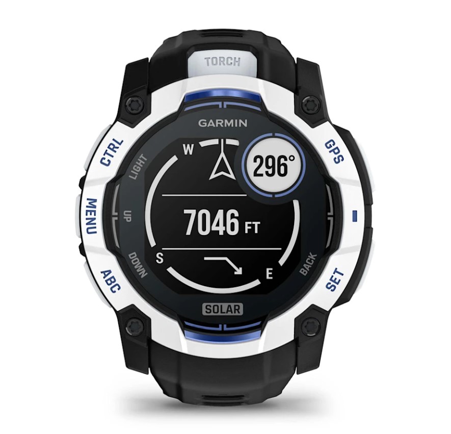 Garmin Instinct 3 Solar 50 mm Whitestone Bolt Blue [010-02935-03]