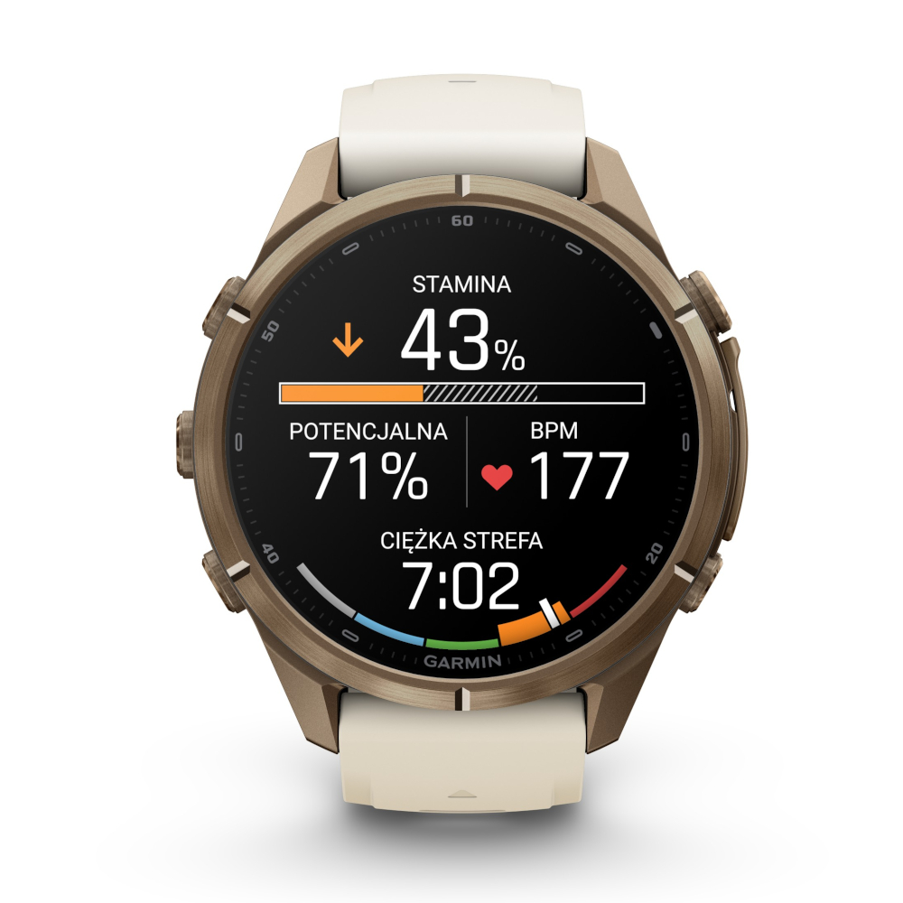 Garmin Fenix 9 Pro 43 mm AMOLED Sapphire Gold Cream French Grey [010-04335-26]