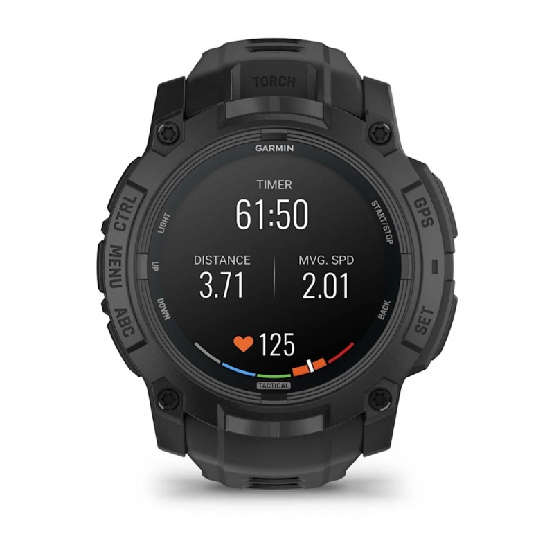 Garmin Instinct 3 Amoled Tactical Edition 50mm Czarny [010-03020-50]