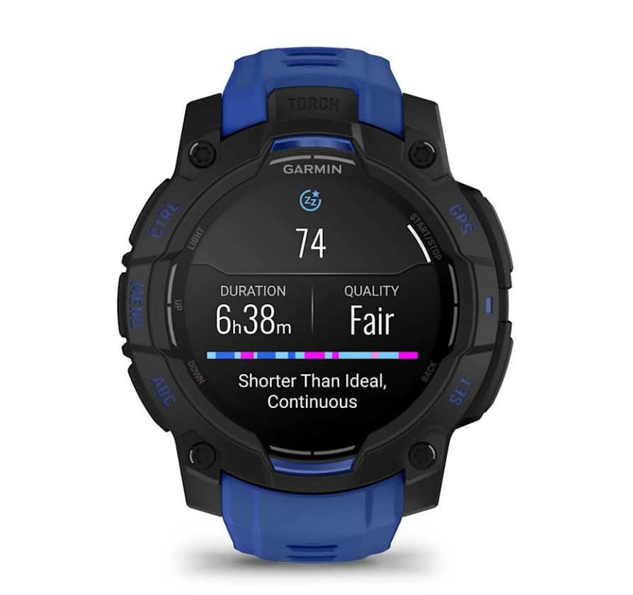Garmin Instinct 3 Amoled 45 mm Black/Bolt Blue [010-02936-03]