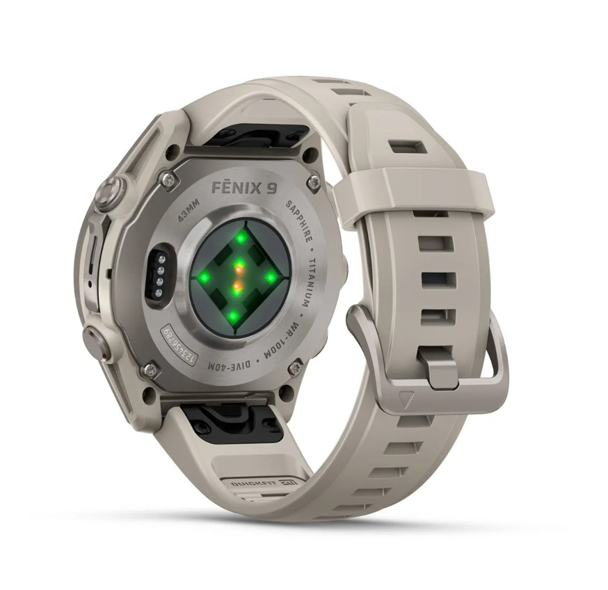 Garmin Fenix 9 43 mm AMOLED Sapphire Bare Titanium Fog Grey [010-04761-01]