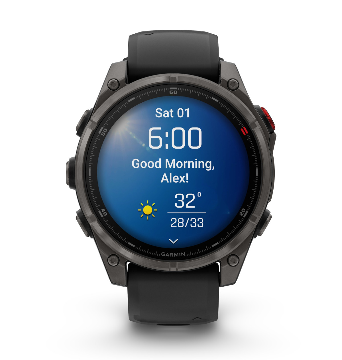 Garmin Fenix 8 Pro AMOLED 47 mm Sapphire Carbon Grey DLC Titanium Black/Pebble Grey [010-03198-01]