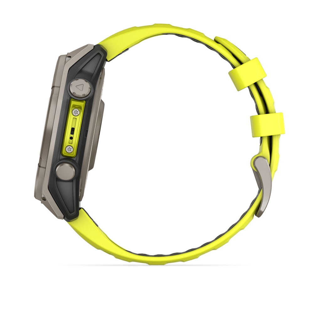 Garmin Fenix 8 47mm Solar Sapphire Titan Yellow [010-02906-21]
