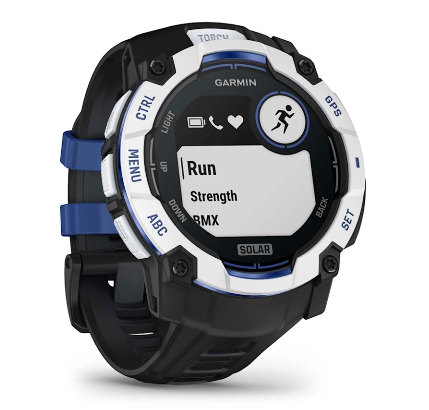 Garmin Instinct 3 Solar 50 mm Whitestone Bolt Blue [010-02935-03]