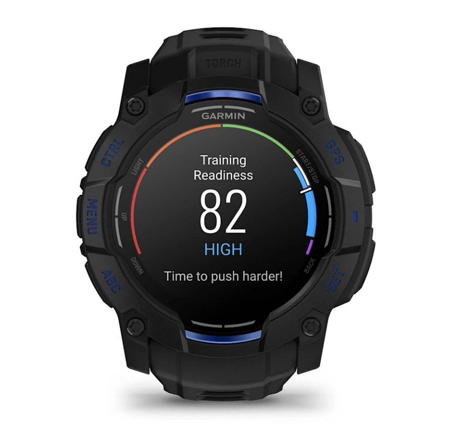 Garmin Instinct 3 Amoled 50mm Black/Bolt Blue [010-03020-03]
