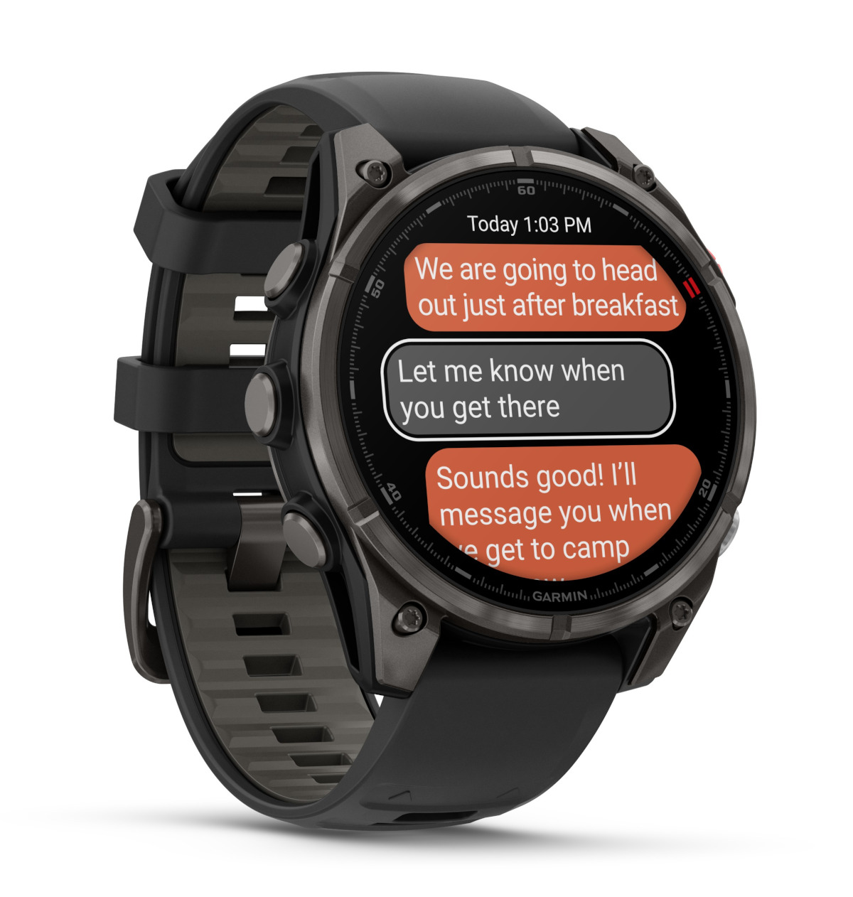 Garmin Fenix 8 Pro AMOLED 47 mm Sapphire Carbon Grey DLC Titanium Black/Pebble Grey [010-03198-01]