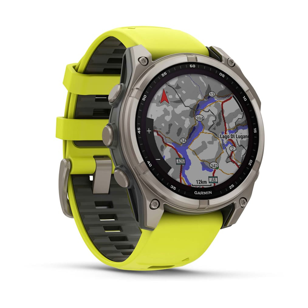 Garmin Fenix 8 47mm Solar Sapphire Titan Yellow [010-02906-21]