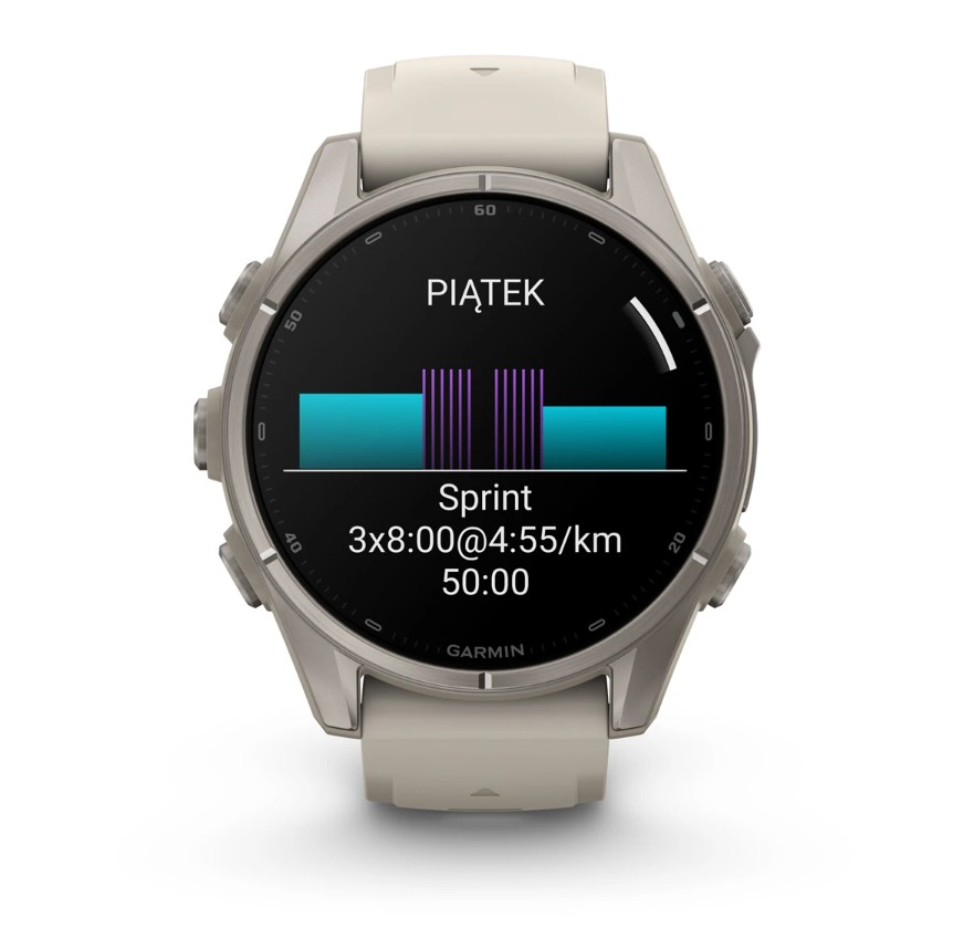 Garmin Fenix 9 43 mm AMOLED Sapphire Bare Titanium Fog Grey [010-04761-01]