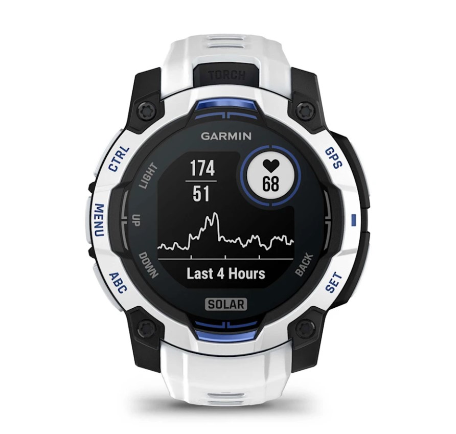 Garmin Instinct 3 Solar 45 mm Whitestone / Bolt Blue [010-02934-03]