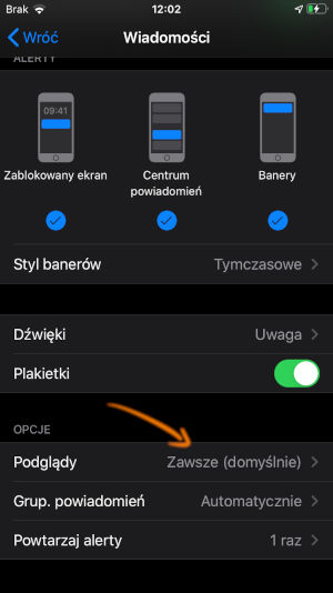 Jak zarządzać powiadomieniami z zegarka Garmin na iPhon powiadomienia zawsze