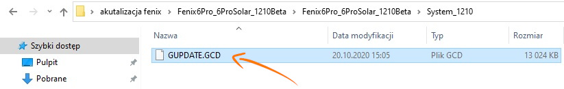 Lokalizacja pliku gupdate.gcd