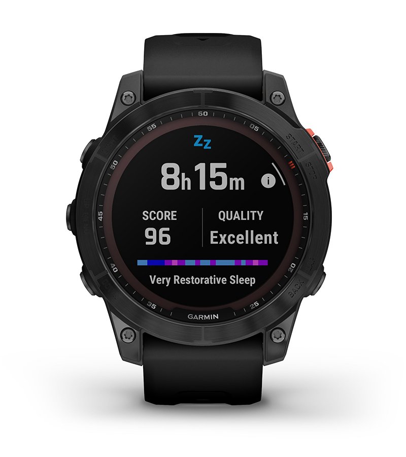 Zaleta Garmin Fenix 7 Solar Niebieskoszary z czarnym paskiem [010-02540-11]