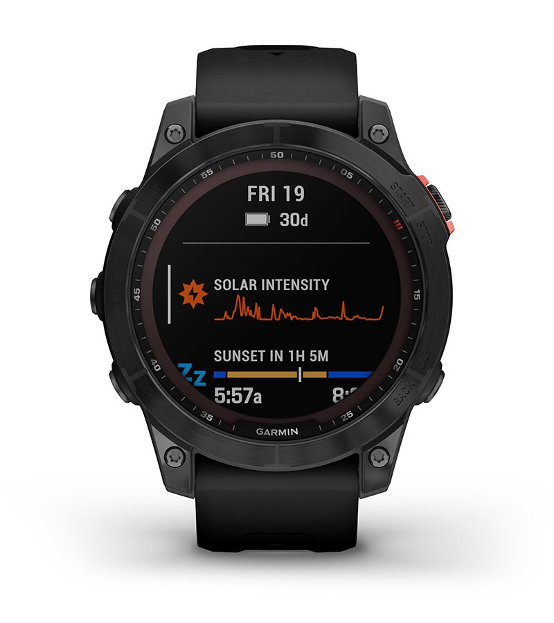 Garmin Fenix 7 Solar Niebieskoszary z czarnym paskiem [010-02540-11] - zalety