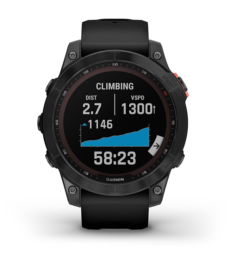 Garmin Fenix 7 Solar Niebieskoszary z czarnym paskiem [010-02540-11] cecha