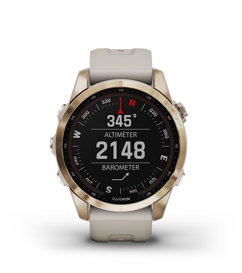 GARMIN fenix 7 Sapphire Dual Power　7390 Garmin Fenix 7 Sapphire Solar Tytan jasnoniebieski z białym