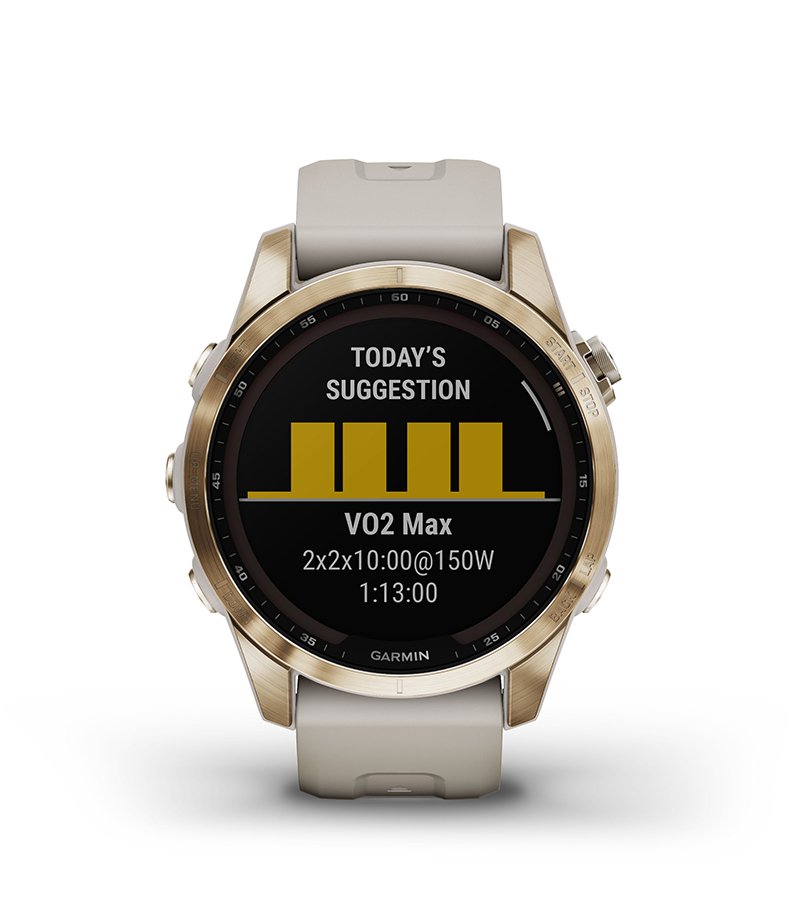 Garmin Fenix 7s Sapphire Solar Kremowozłoty tytan [010-02539-21] - zalety